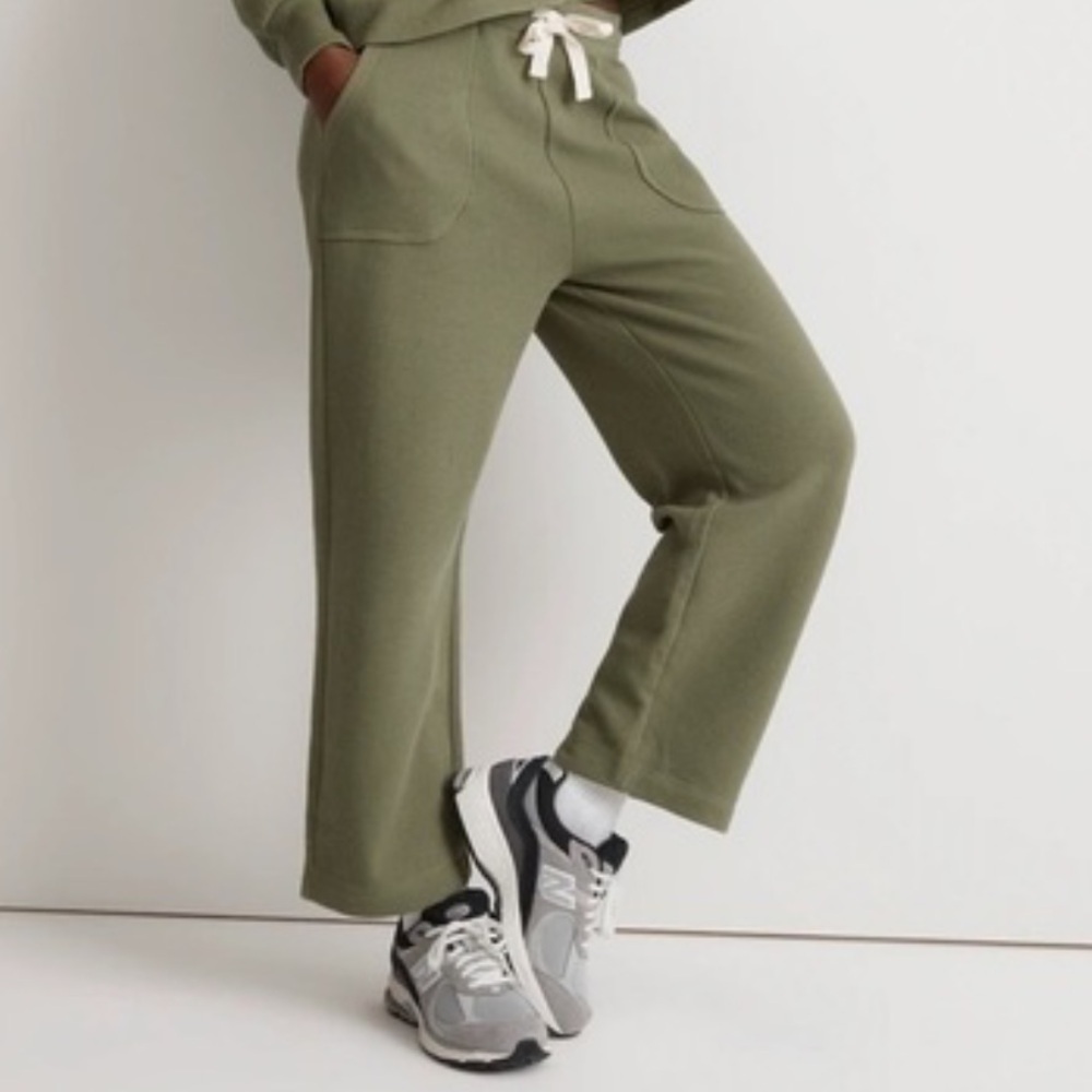 Madewell Olive Green Women's Waffle Knit Pants